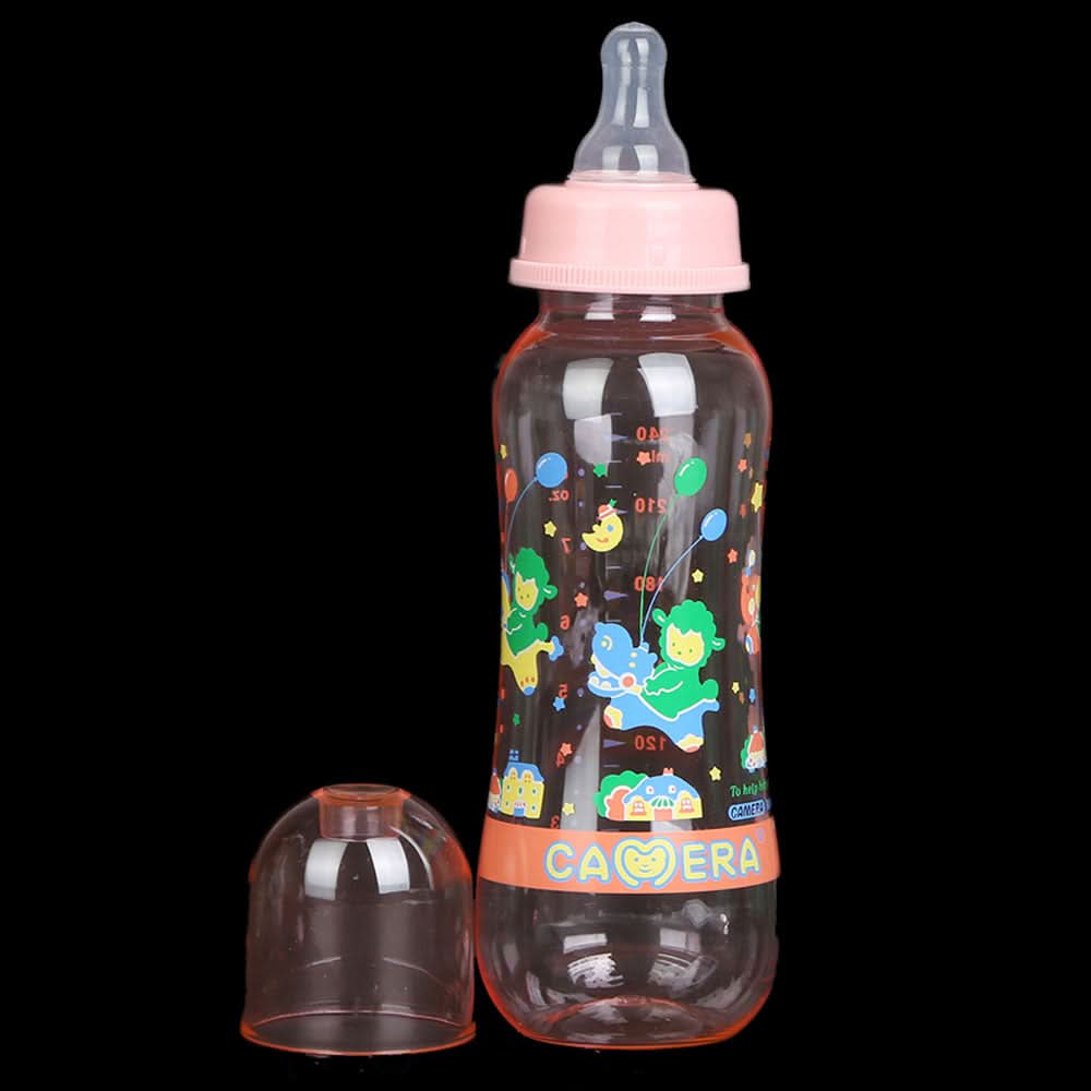 Camera Baby Streamline Feeding Bottle 240ml/8oz - Pink, Kids, Feeding Supplies, Chase Value, Chase Value