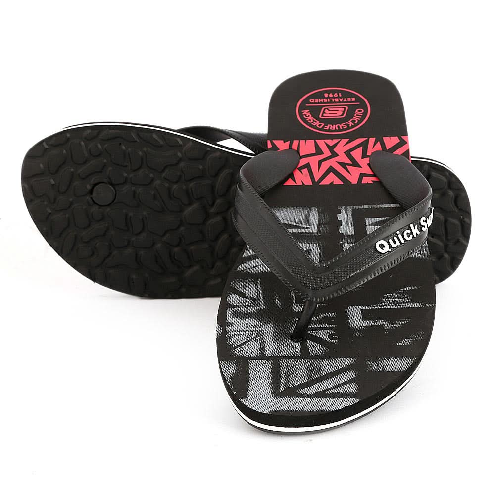 Quick Surf Men's Slippers QUI-1946 - Black, Men, Slippers, Chase Value, Chase Value