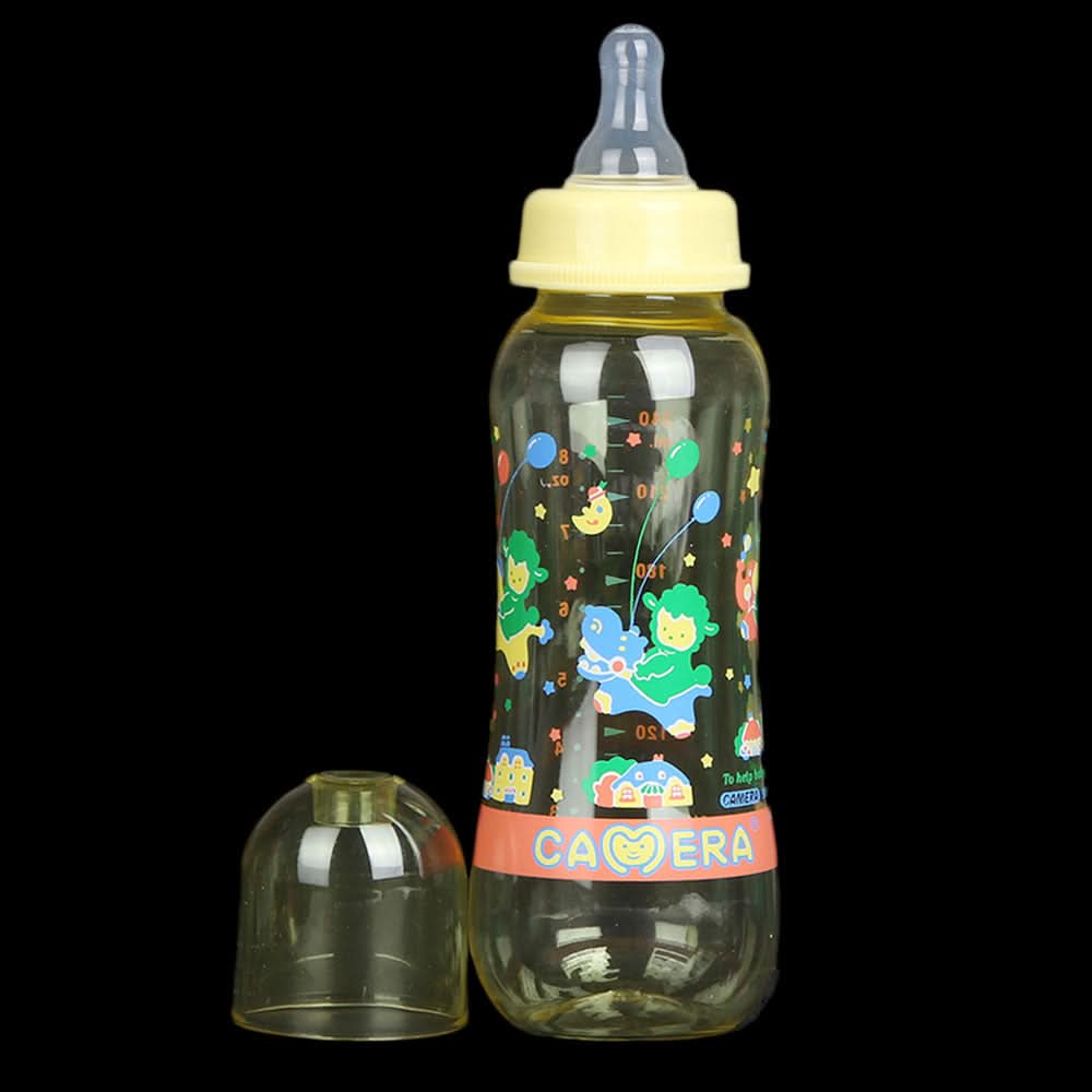 Camera Baby Streamline Feeding Bottle 240ml/8oz - Yellow, Kids, Feeding Supplies, Chase Value, Chase Value