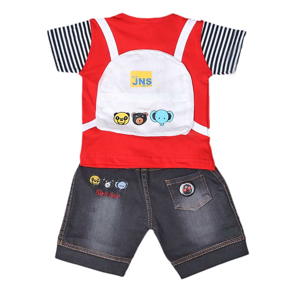Newborn boys 2pcs Suit - Red, Kids, NB Boys Sets And Suits, Chase Value, Chase Value