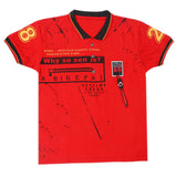 Boys Half Sleeves Polo T-Shirt - Red, Kids, Boys T-Shirts, Chase Value, Chase Value