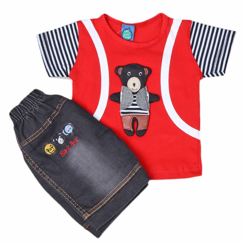 Newborn boys 2pcs Suit - Red, Kids, NB Boys Sets And Suits, Chase Value, Chase Value