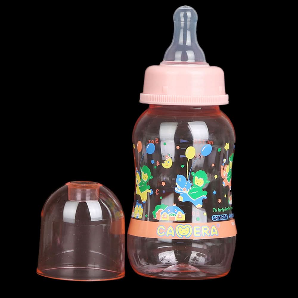 Camera Baby Streamline Feeding Bottle 140ml/5oz - Pink, Kids, Feeding Supplies, Chase Value, Chase Value