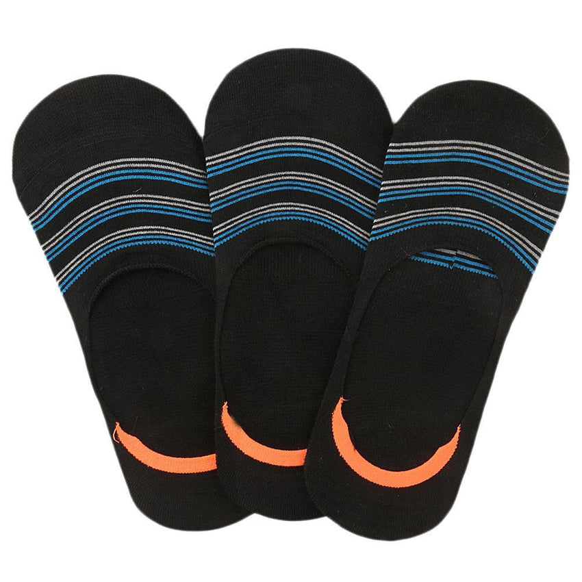 Men's Loafer Socks Pack Of 3 (Z260) - Black - test-store-for-chase-value