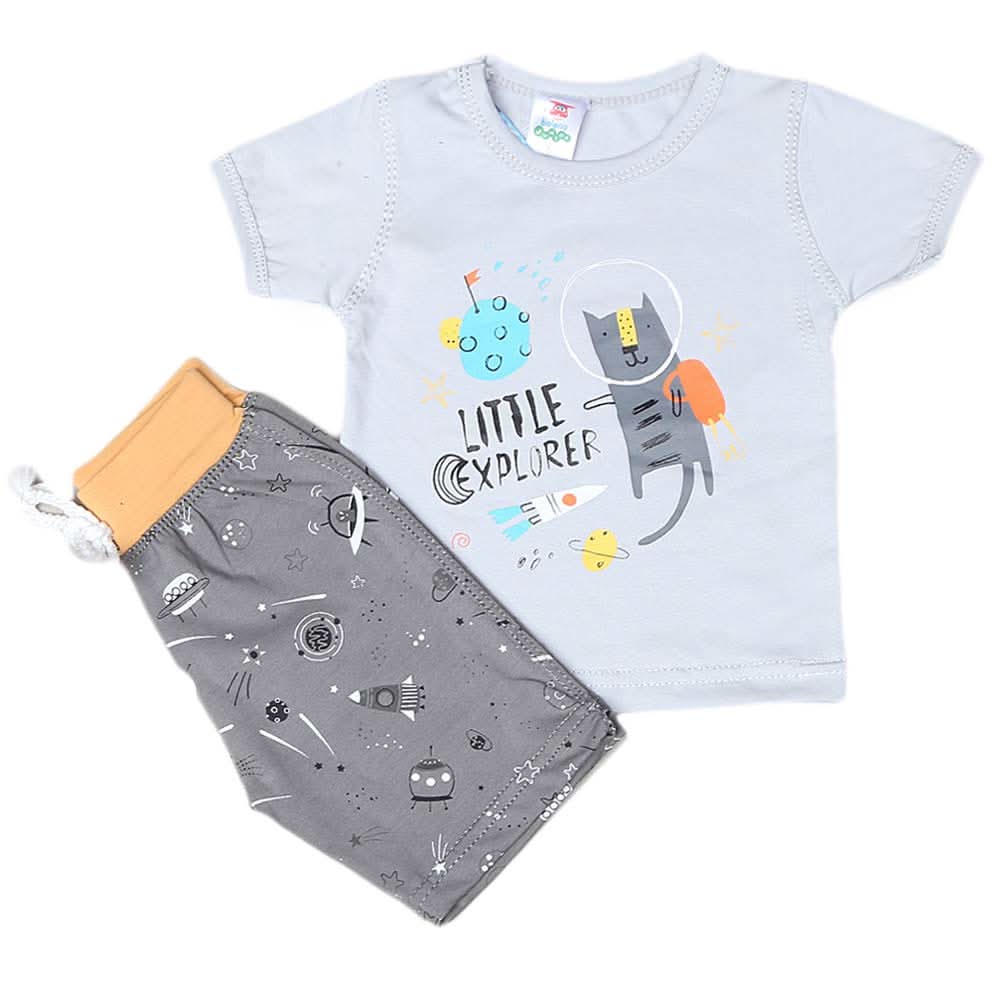 Newborn boys 2pcs Suit - Grey, Kids, NB Boys Sets And Suits, Chase Value, Chase Value