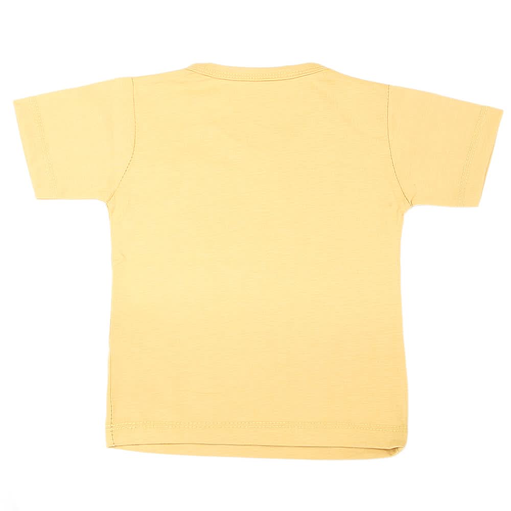Boys Half Sleeves T-Shirt  - Yellow, Kids, Boys T-Shirts, Chase Value, Chase Value