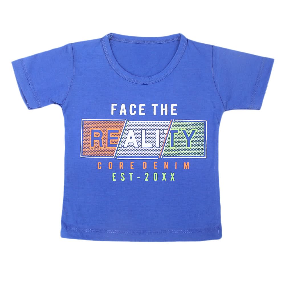 Boys Half Sleeves T-Shirt  - Royal Blue, Kids, Boys T-Shirts, Chase Value, Chase Value