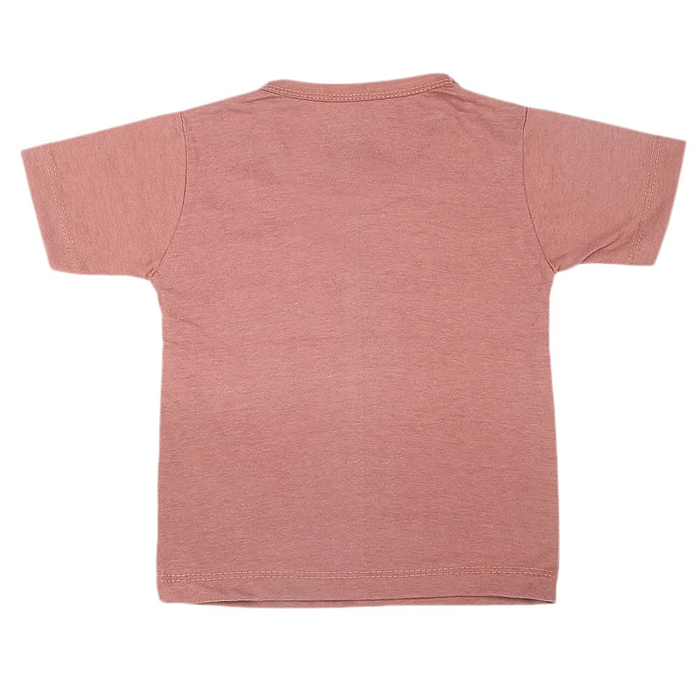 Boys Half Sleeves T-Shirt  - Brown, Kids, Boys T-Shirts, Chase Value, Chase Value
