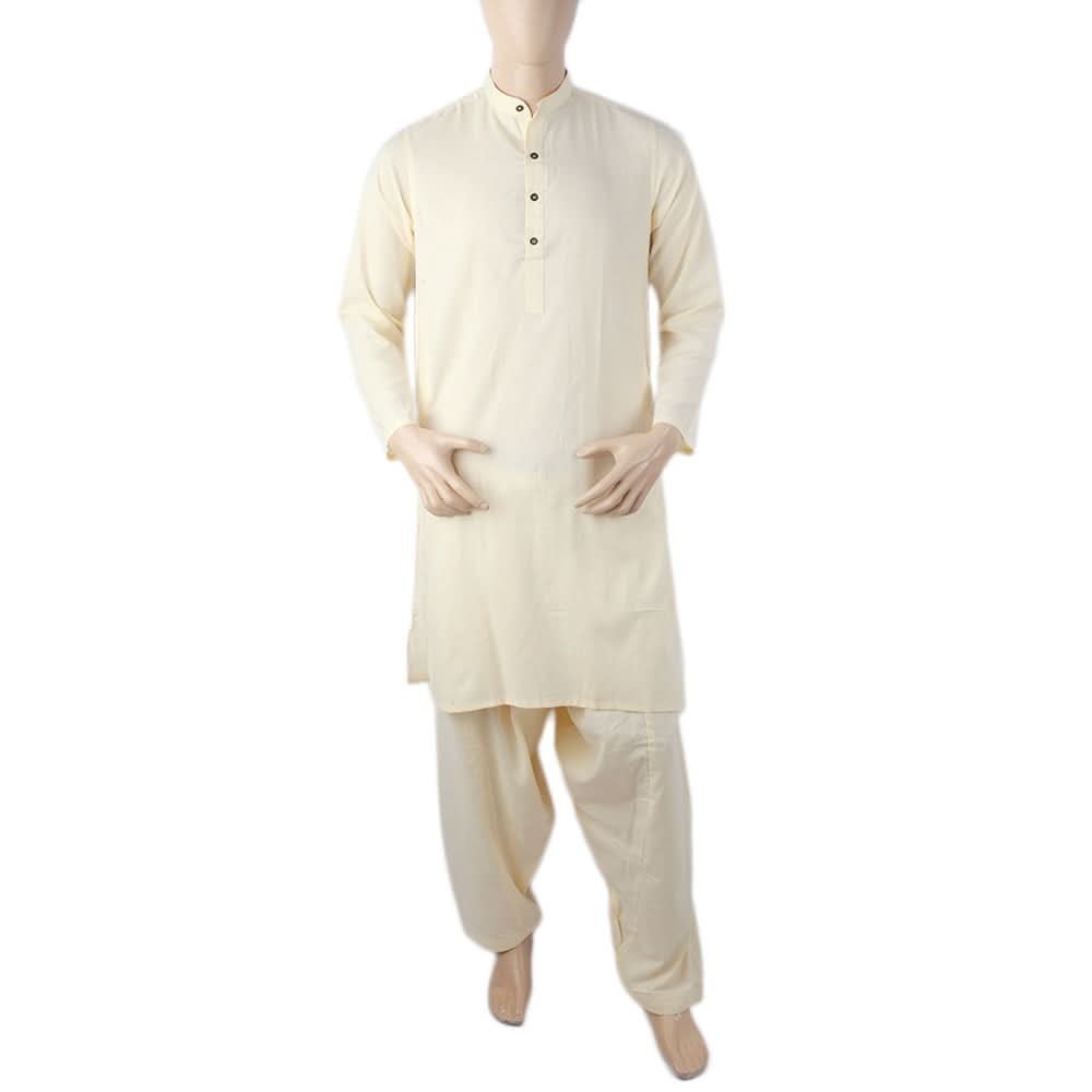 Men's Mashriq Slim Fit Suit - Fawn, Men, Shalwar Kameez, Chase Value, Chase Value