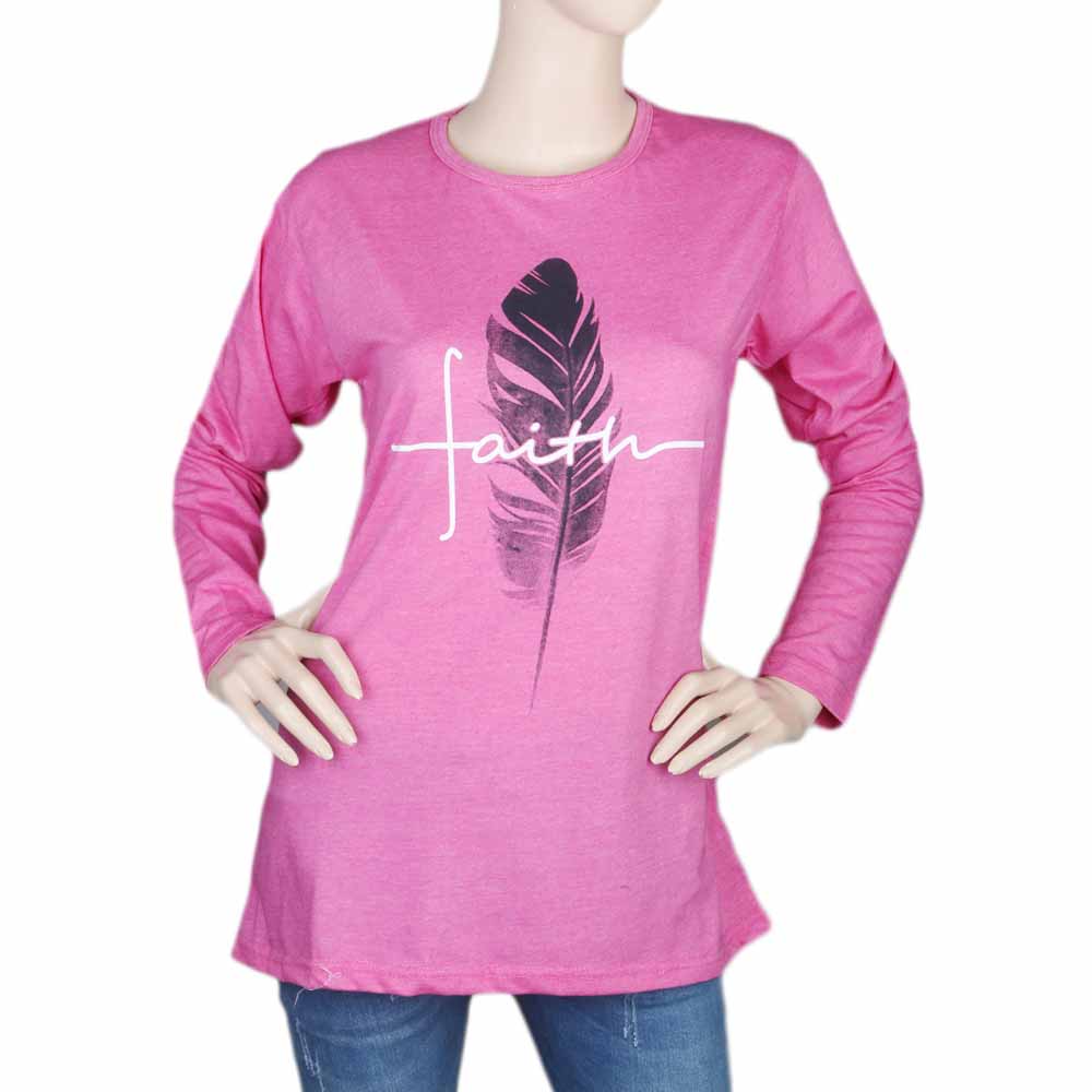 Women's Full Sleeves Printed T-Shirts Pack Of 3 - Multi, Women, T-Shirts And Tops, Chase Value, Chase Value