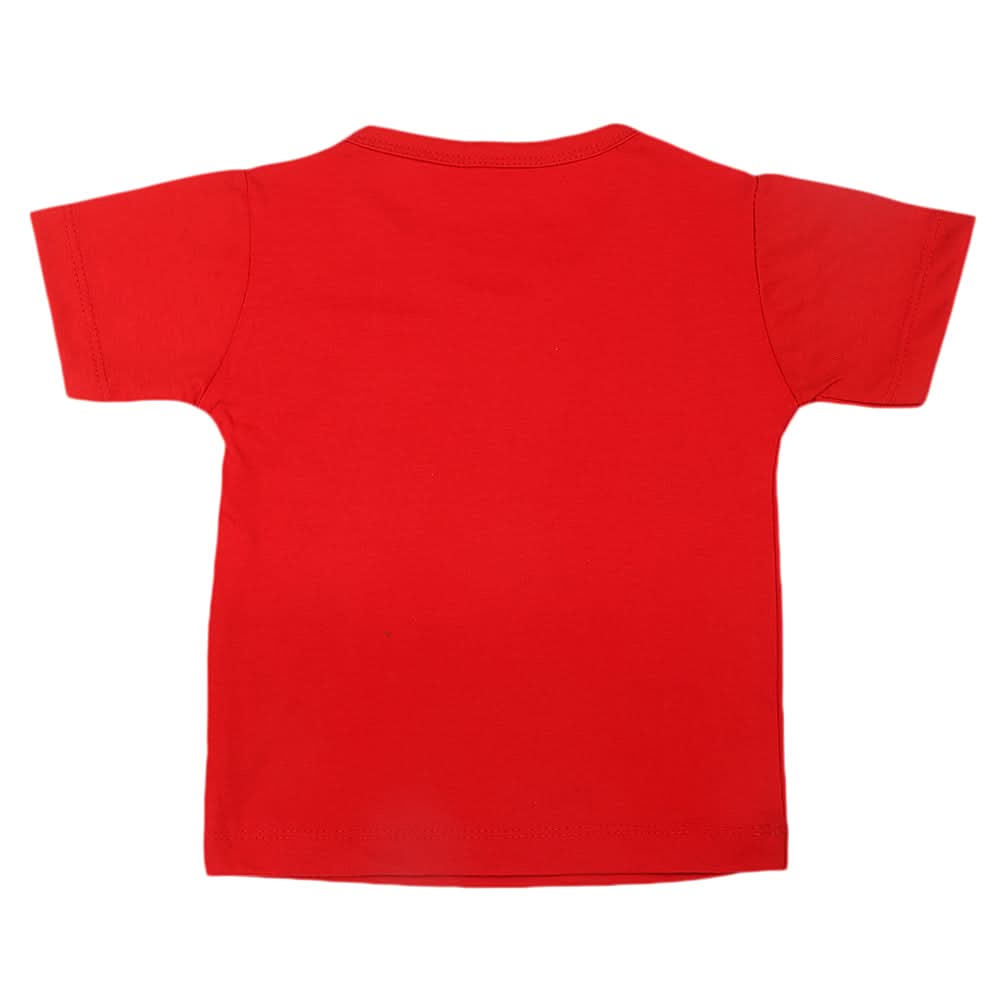 Boys Half Sleeves T-Shirt  - Red, Kids, Boys T-Shirts, Chase Value, Chase Value