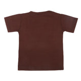Boys Half Sleeves T-Shirt  - Brown, Kids, Boys T-Shirts, Chase Value, Chase Value