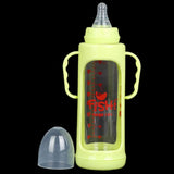 Fish Resistant Glass Feeding Bottle 240ml - Green, Kids, Feeding Supplies, Chase Value, Chase Value