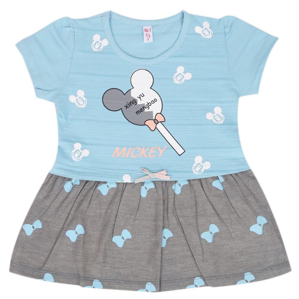 Girls Half Sleeves T-Shirt - Sea Blue, Kids, Girls T-Shirts, Chase Value, Chase Value