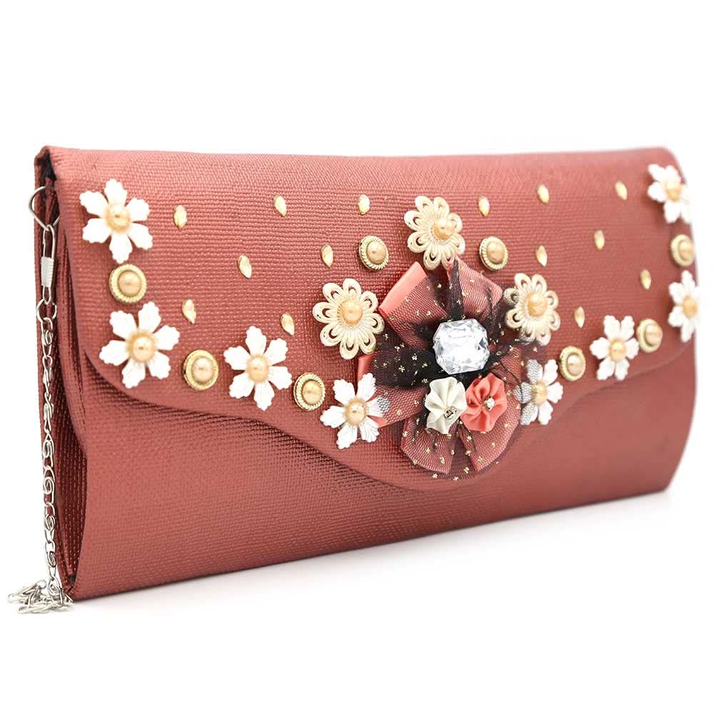 Women's Clutch 9142 - Peach, Women, Clutches, Chase Value, Chase Value