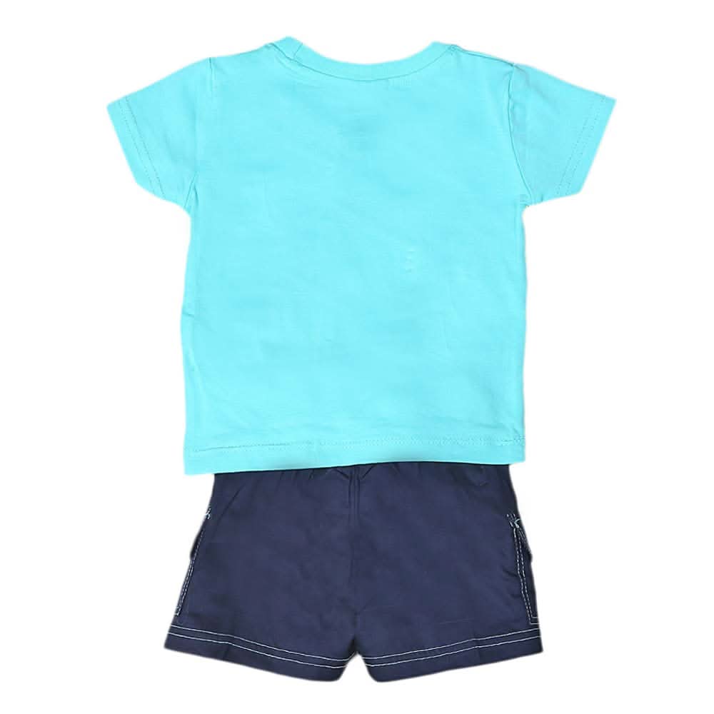 Newborn boys 2pcs Suit - Cyan, Kids, NB Boys Sets And Suits, Chase Value, Chase Value