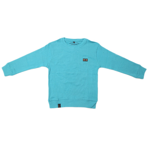 Boys Full Sleeves Rib Jumper - Sea Green, Kids, Boys Hoodies and Sweat Shirts, Chase Value, Chase Value