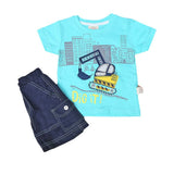 Newborn boys 2pcs Suit - Cyan, Kids, NB Boys Sets And Suits, Chase Value, Chase Value