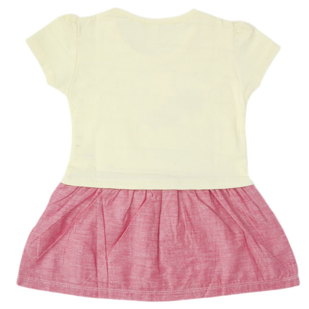 Girls Half Sleeves T-Shirt - Lemon, Kids, Girls T-Shirts, Chase Value, Chase Value