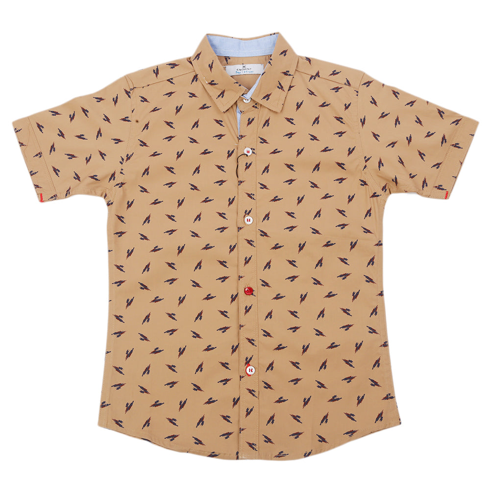 Boys Eminent Casual Half Sleeves Shirt - Brown, Boys Shirts, Eminent, Chase Value
