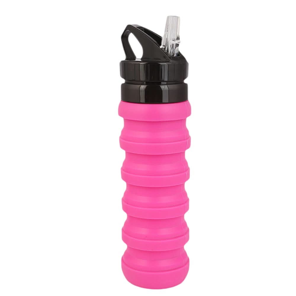 Silicone Water Bottle 700 ML - Pink, Home & Lifestyle, Glassware & Drinkware, Chase Value, Chase Value