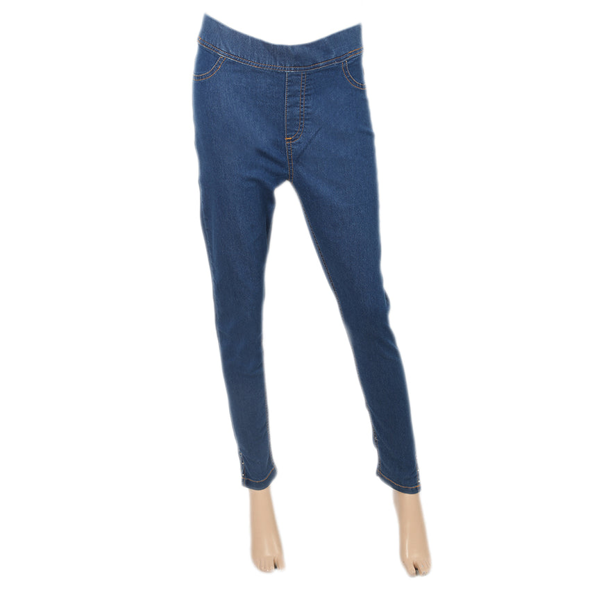 Women's Denim Jagging Pant - Blue, Women, Pants & Tights, Chase Value, Chase Value