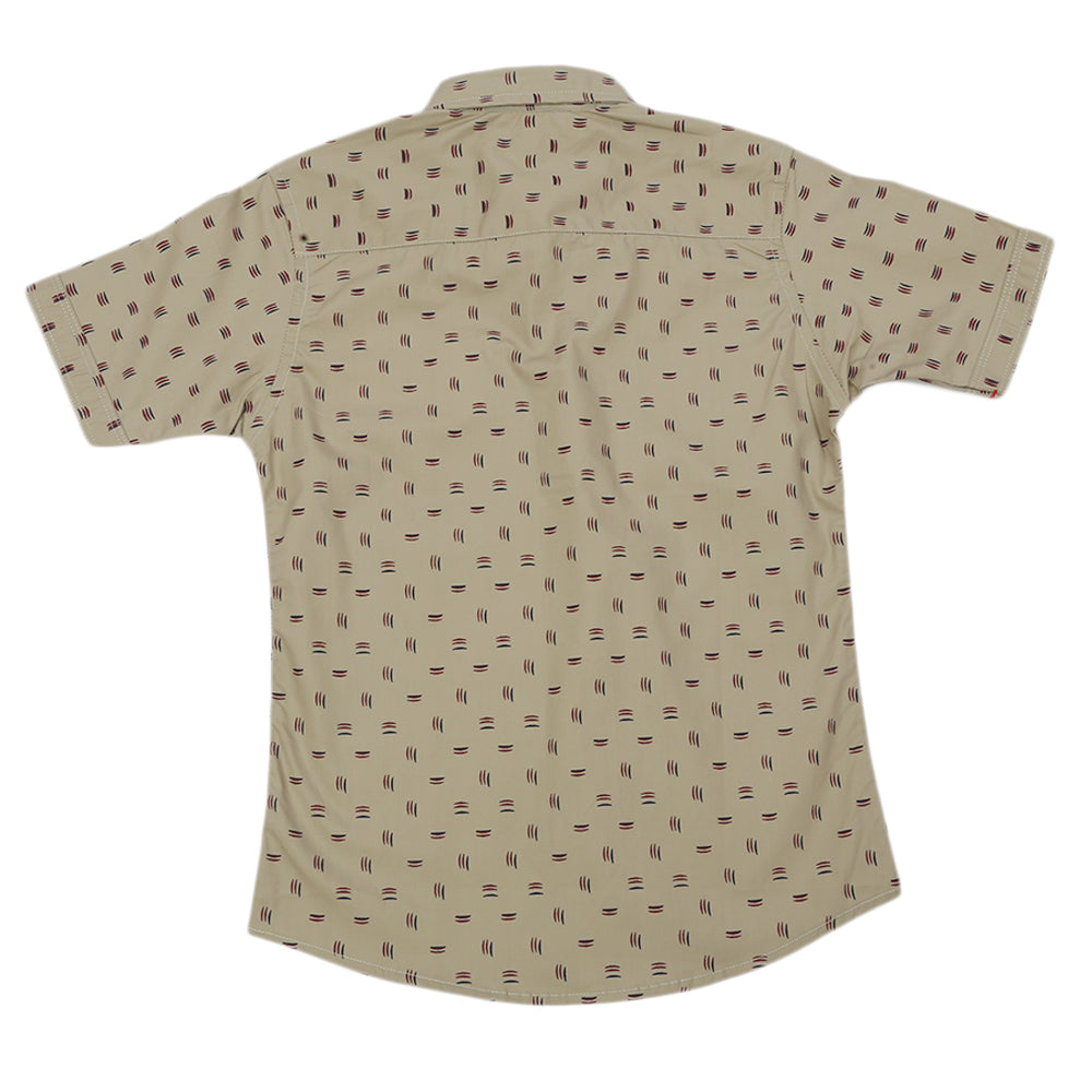 Boys Eminent Casual Half Sleeves Shirt - Light Brown, Boys Shirts, Eminent, Chase Value