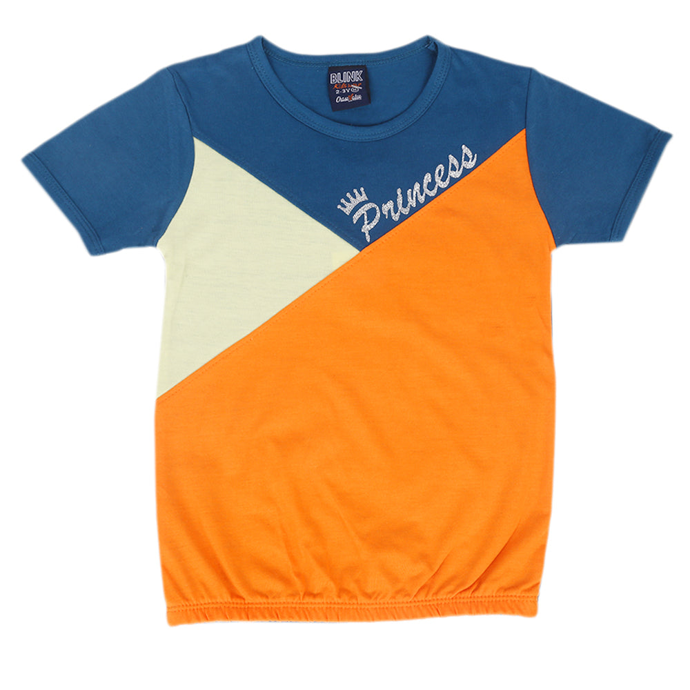 Girls Cut & Sew T-Shirt - Steel Green, Kids, Girls T-Shirts, Chase Value, Chase Value