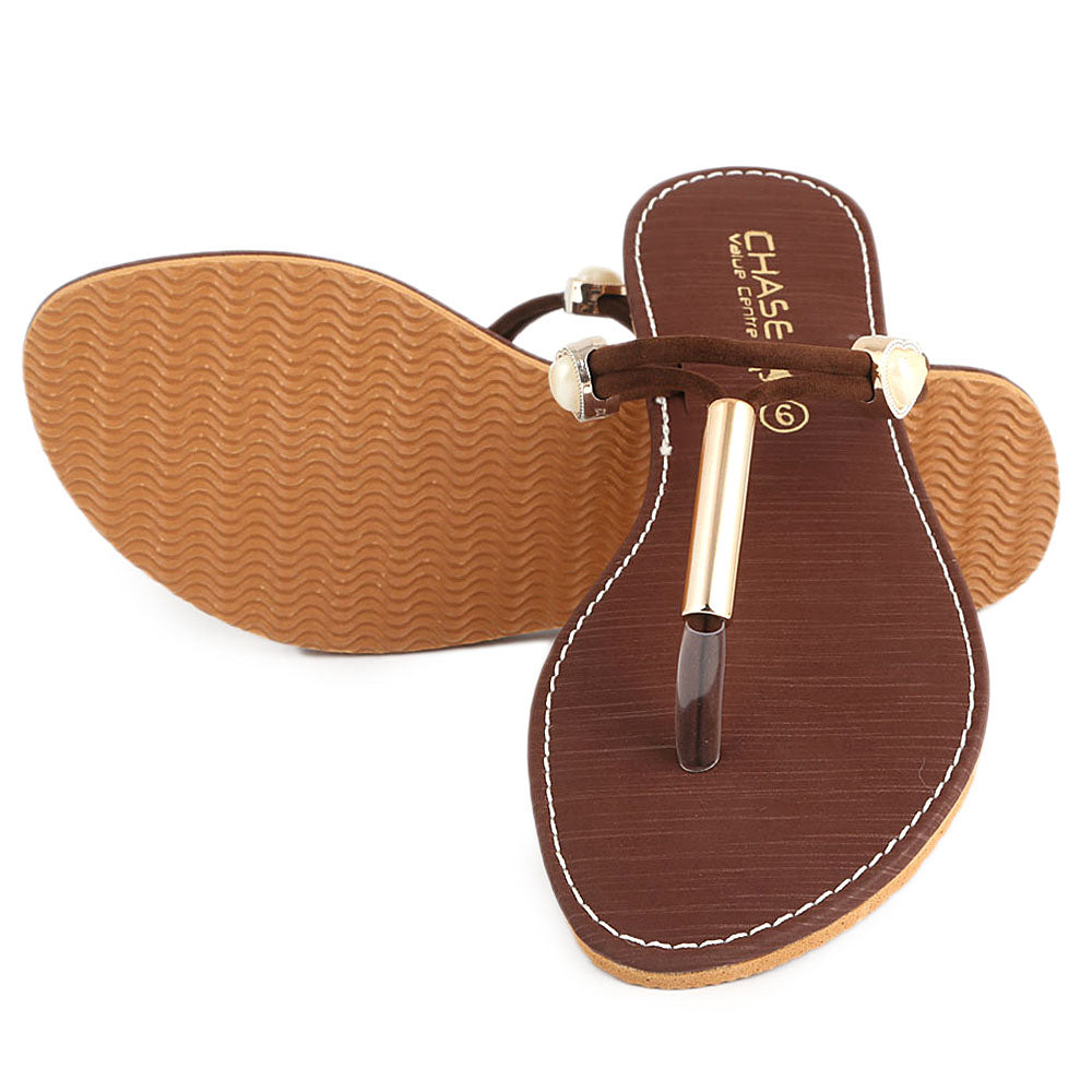 Women's Slipper (SA-013) - Brown - test-store-for-chase-value