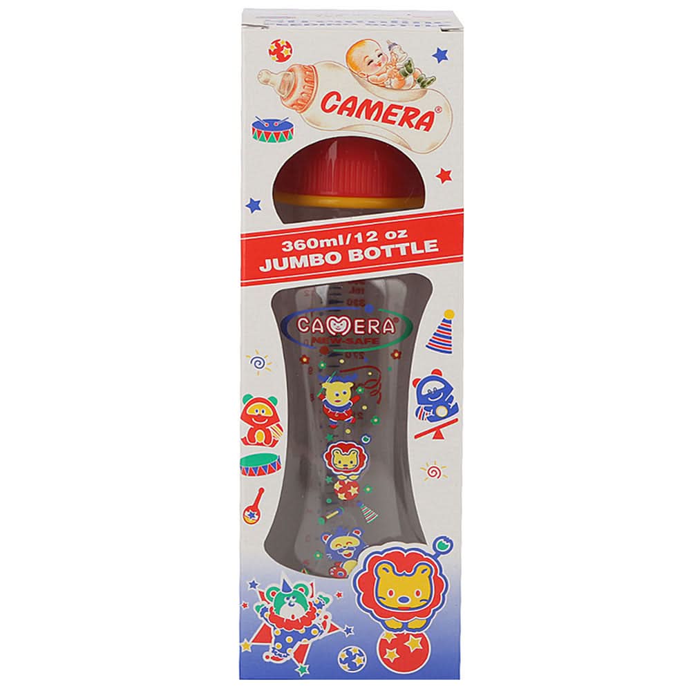 Camera Baby Stream Line Feeding Bottle 360ml/12oz - Red, Kids, Feeding Supplies, Chase Value, Chase Value