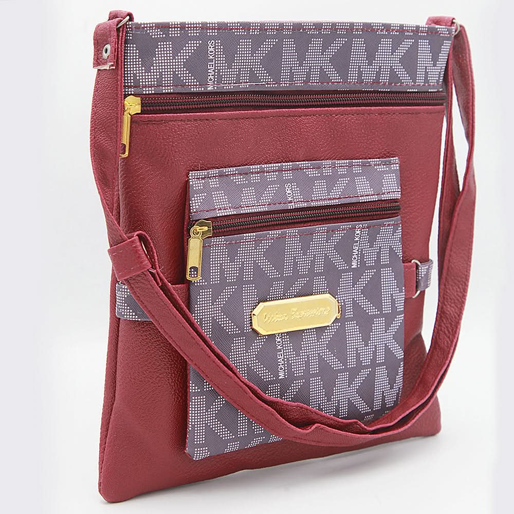 Women's Shoulder Bag 7541 - Maroon, Women, Bags, Chase Value, Chase Value