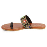 Women's Embroidery Slipper (SA-012) - Black - test-store-for-chase-value