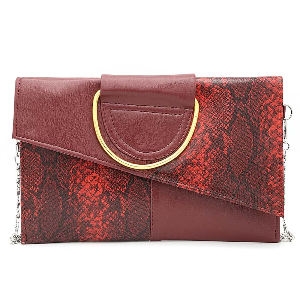 Women's Clutch K-2089 - Maroon, Women, Clutches, Chase Value, Chase Value