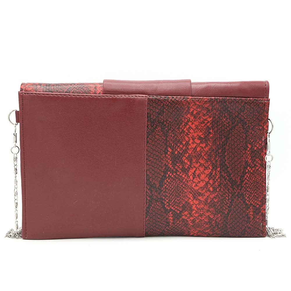 Women's Clutch K-2089 - Maroon, Women, Clutches, Chase Value, Chase Value