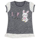 Girls Half Sleeves T-Shirt - Grey, Kids, Girls T-Shirts, Chase Value, Chase Value