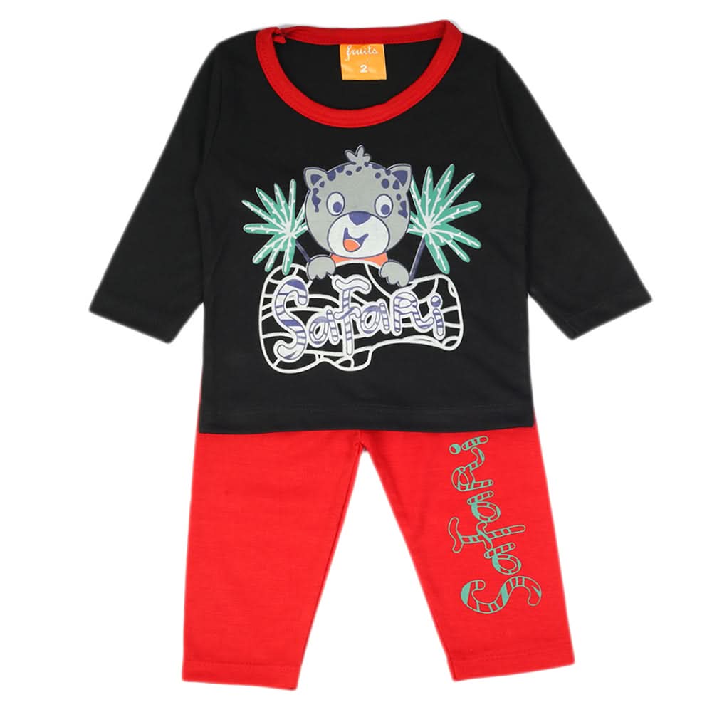 Newborn Boys Full Sleeves Suit - Black, Newborn Boys Sets & Suits, Chase Value, Chase Value