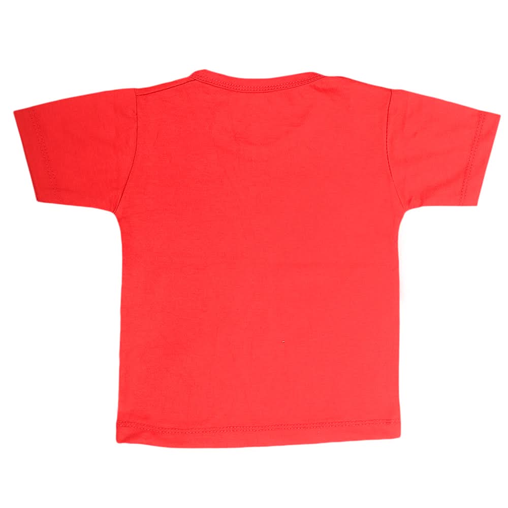 Boys Half Sleeves T-Shirt  - Red, Kids, Boys T-Shirts, Chase Value, Chase Value