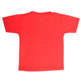 Boys Half Sleeves T-Shirt  - Red, Kids, Boys T-Shirts, Chase Value, Chase Value