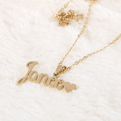 Name Locket Chain - Golden - (Janoo), Women, Chains & Lockets, Chase Value, Chase Value