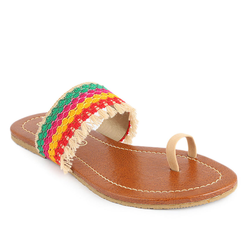 Women's Embroidery Slipper (SA-011) - Fawn - test-store-for-chase-value