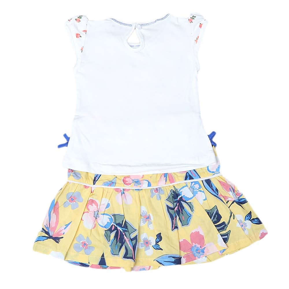 Newborn Girls 2pcs Suit - White, Kids, NB Girls Sets And Suits, Chase Value, Chase Value