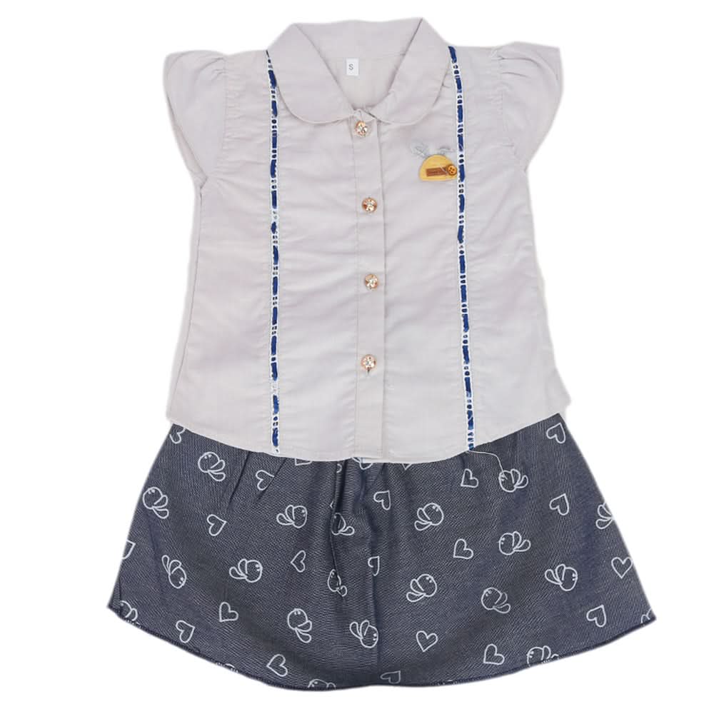 Girls Skirt Suit - Grey, Kids, Girls Sets And Suits, Chase Value, Chase Value