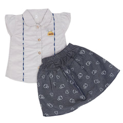Girls Skirt Suit - Grey, Kids, Girls Sets And Suits, Chase Value, Chase Value