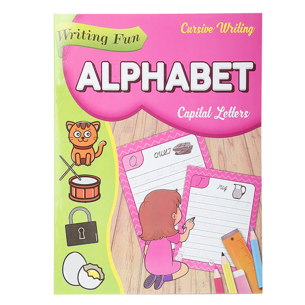 Writing Fun Alphabet Capital Cursive, Kids, Kids Educational Books, 6 to 9 Years, Chase Value