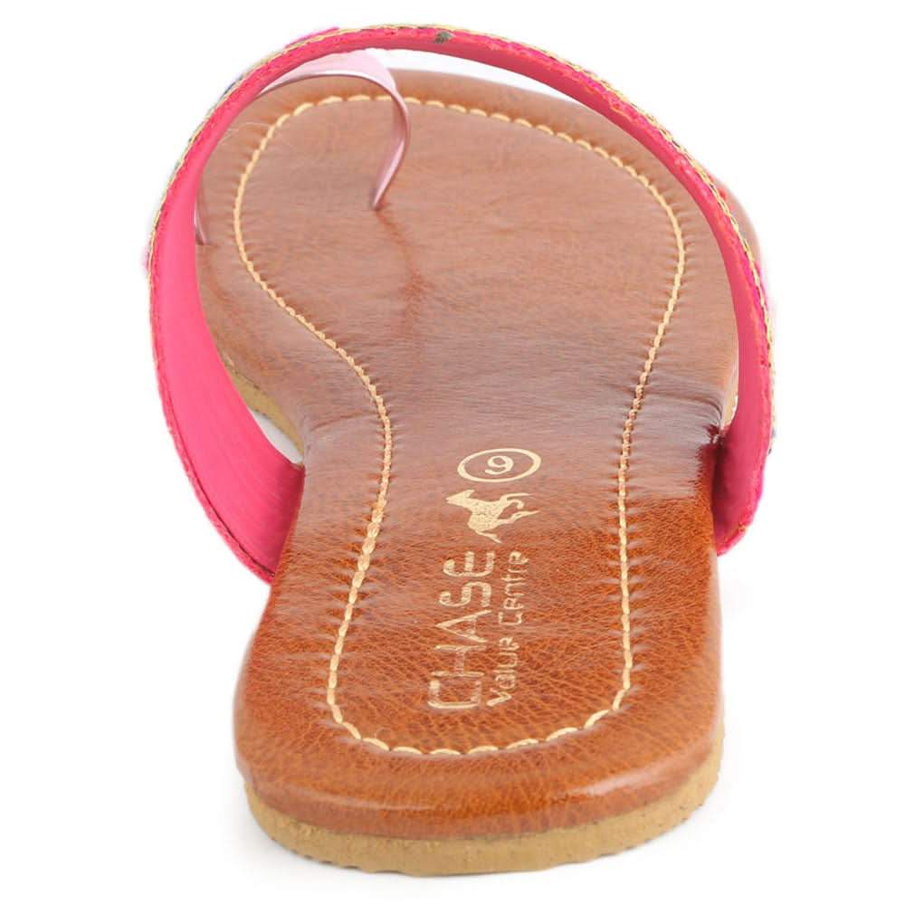 Women's Embroidery Slipper (SA-012) - Pink - test-store-for-chase-value