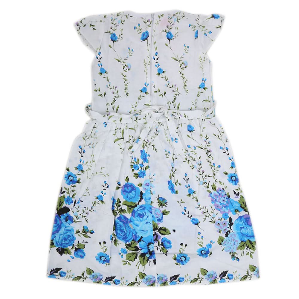 Girls Cotton Frock - Blue, Kids, Girls Frocks, Chase Value, Chase Value