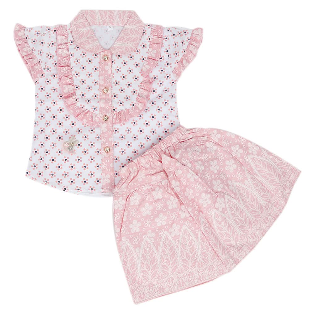 Girls Skirt Suit - Pink, Kids, Girls Sets And Suits, Chase Value, Chase Value