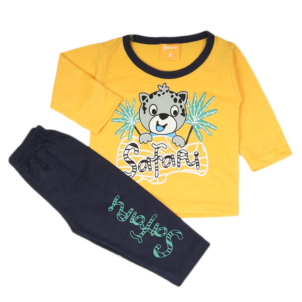 Newborn Boys Full Sleeves Suit - Yellow, Newborn Boys Sets & Suits, Chase Value, Chase Value
