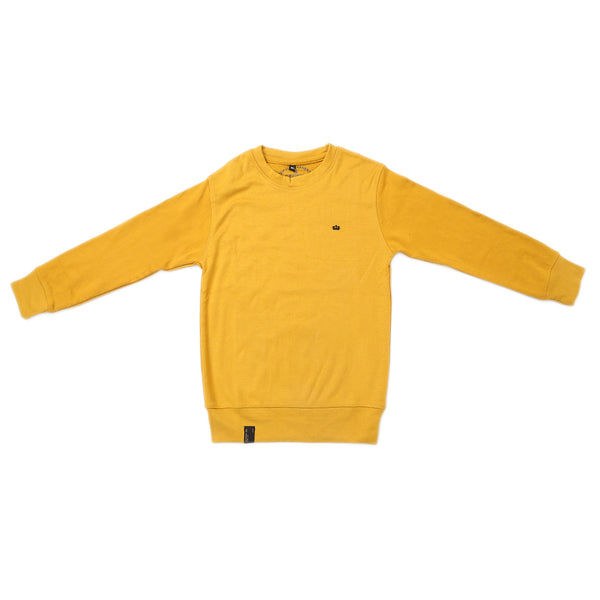 Boys Full Sleeves Rib Jumper - Mustard, Kids, Boys Hoodies and Sweat Shirts, Chase Value, Chase Value