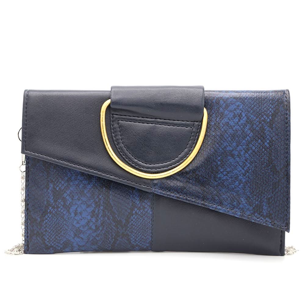 Women's Clutch K-2089 - Navy Blue, Women, Clutches, Chase Value, Chase Value